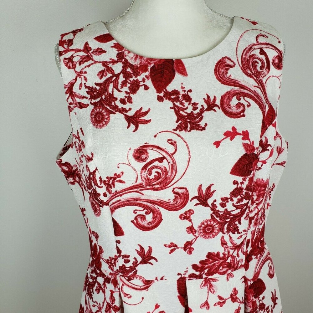 Liz Claiborne A-Line Sleeveless Dress Floral - Picture 2 of 5